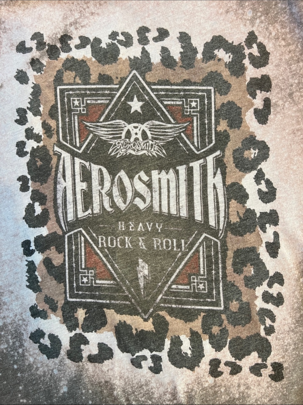 Aerosmith Graphic Short Sleeve Tee - Gray Leopard Accent - Picture 3 of 5